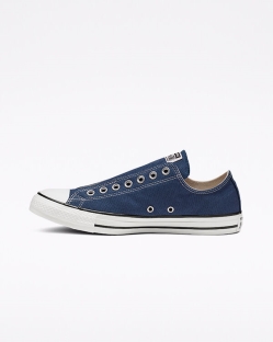 Converse Chuck Taylor All Star Férfi Slip On Fekete/Fehér/Sötétkék | COHTQGJ-HU